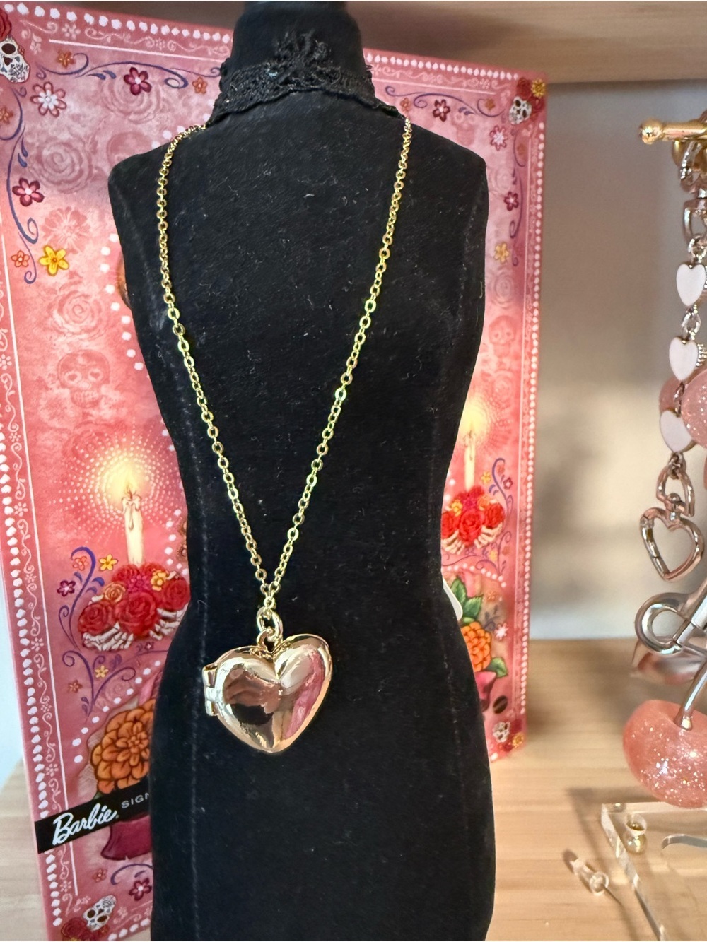 Crewcuts by J.Crew Girls Gold Heart Locket Necklace NWT Kids Jewelry